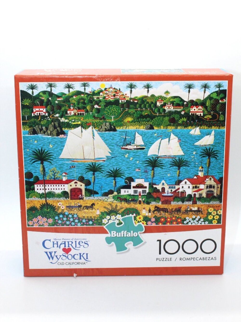Charles Wysocki "Old California" 1000 Piece Jigsaw Puzzle Complete W Poster  Box